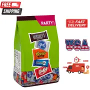 Hershey Assorted Chocolate Flavored Snack Size, Halloween Candy Party Pack, 33.4