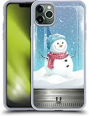 Head Case Designs Snowman Christmas in Jars Gel Case [Military Grade Protection] Compatible with Apple iPhone 11 Pro Max