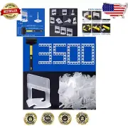 Professional Grade Tile Leveler Clips with Durable Rubber Mallet Hammer Kit