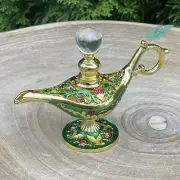 Magic Lamp Vintage-Style Perfume Bottle Mini 4mL Emerald Green