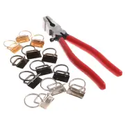 25mm 4 Colors Key Fob Hardware Fob Pliers,Glass Running Pliers Tools with Ja===