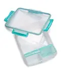 Bento Box Adult Lunch Box with 2 Compartments Lunch Tupperware New