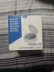 NIB Vexolyn UV Retainer Case with Fan for Hygienic Storage Cleaning Disinfect