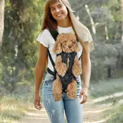 Travel Pet Carriers Puppy Cat Dog Backpack Front Portable Shoulder Bag Black-L