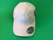 New PUMA OSFA Adjustable Adult Snapback Hat ONE SIZE Pink w/White 100% Cotton