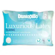 Dunlopillo-2 Pack Luxurious Latex Classic Medium Profile & Feel Pillow
