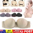 Strapless Invisible Push Up Bra Clear Back Bra W/Padded Wedding Party Dress Bra