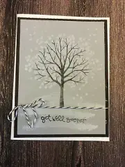 Get Well Winter Tree - Handmade Card - Stampin" Up