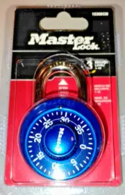 Master Lock Combination Lock 1530DCM (Blue) ~ ALL NEW!!!