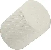Round Stretch Ottoman Slipcovers Stylish Footrest Sofa Cover Foot Stool Covers, White
