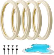 Pool Light Gasket,Sturdy Stainless Steel Light Screw Replacement Parts | Replacement Fixture Wear-Resistant Pool Accessories for Freshwater Saltwater