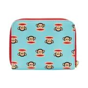 Paul Frank Julius Head All-Over-Print Zip Around Coin Purse Wallet 12.7cm