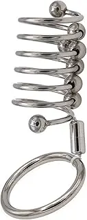 LYGHDBN BDSM Stainless Steel Hollow Thread Penis Sleeve Chastity Device Cage Penis Exercise Metal Cock Rings Glans Ring Penis Scrotum Ring Sex Toys for Men(Ø32mm+Ring50mm)