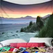Green Grass Sea Mountain 3D Wall Hang Cloth Tapestry Fabric Decorations Decor