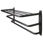 FPL Oversized 28" Inch Stainless Steel Hotel Towel Rack & Shelf - 3 Finishes