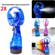 2X Handheld Mini Fan Water Spray Humidifier Cooling Portable Desk Air Misting