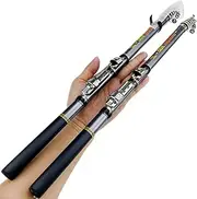 LLEIIshen 1.5 High Carbon Travel Ultra Light Spinning Mini Telescopic Fishing Rod/1801