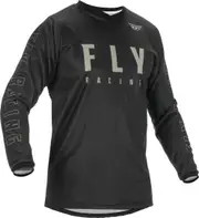 Fly Racing F-16 Motocross Jersey, black-grey, Size XL for Men Black Grey