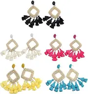 [Yardenfun] 1 Pair Ear Drop Tassel Dangler Ear Dangle Ear Decoration Fashion Earrngs Ear Jewelry