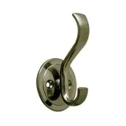 (5 Pack) Hook, Coat & Hat Antique Brass 3-1/4 inch LQ-B42307P-AB-C