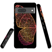 For Google Pixel 7 Case Tough Protective Cover Rose Gold Wing