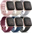 6 Pack Replacement Bands for Fitbit Fitbit Versa/Versa 2/ Lite Bracelet Watch