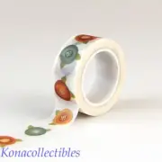 Echo Park I Love Family "Family Flowers" Decorative Tape Fall Blues, Oranges!