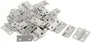 Aexit Jewelry (Material handling) Box Case Door Foldable pipe tube Hinges Silver Tone 18mm (54ry178qf88) Length 30PCS