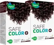 Vegetal Safe Hair Color - Burgundy 100gm (Pack of 2) - Certified Organic Chemical and Allergy Free Bio Natural Hair Color with No Ammonia Formula for Men & Women