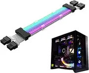 RGB Cable Extension - Extension Cable Sleeved, Atx Cable Extension, Addressable Rgb POWeeR Extension Cable | Compatible POWeeR Cable with Dual Led Light, Pc Internal Components for Motherboard Connect