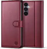 Mobile Phone Case for Samsung Galaxy A15 5G Case Samsung A15 Flip Case - Wine Red