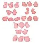 24pcs/set Small Animals Cookie Cutters Biscuit Molds Cookie Stamps DIY