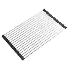 Roll Up Dish Drying Rack Over Sink Dish Rack Stainless Steel For Cooking For