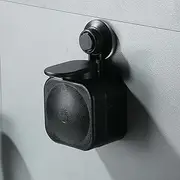 Gbtdoface 1pc Wall Mounted Manual Soap Dispenser,Manual Soap Dispenser,Waterproof Press Type Suction Cup Soap Dispenser Wall Mounted ABS Soap Box(Black), 1120772890