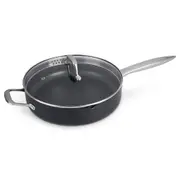 Zyliss Ultimate Pro Aluminium Saute Pan Non-Stick w/ Lid Round 28cm Black