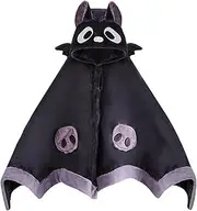 Bat Blanket Cloak, Wearable Bat Blanket, Velvet Cute Bat Blanket Hoodie with Demon Wings, Universal Nap Blanket Comfortable Halloween Blanket for Cosplay Home Theme Party/60
