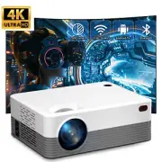 WiFi Bluetooth Android TV Projector 4K Support Home Theater Movie Projector HDMI