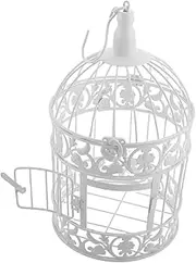OSOLADY Vintage Bird Cage Ornament Small Decorative Iron Birdcage for Weddings Hotels Charming Centerpiece for Table Decor Natural Aesthetic Home Decoration Easy to Clean and Maintain