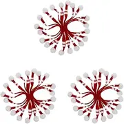 VICASKY 20pcs for Accessories Knit Knitted Little Scarves Wool Gift Bottle Toy White Xcm Pet Dog Stripe DIY Party Cat Mini Small Decor Wine Scarf Clothes Red Decorations
