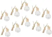 ABOOFAN 10pcs Car Air Freshener Perfume Bottles Essential Oil Diffuser Pendant for Car Office Bathroom Refillable Aromatherapy Vials for Chic Decoration