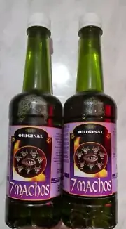 2X SIETE MACHOS COLONIA LOCION ESOTERICO / 7 MALES LOTION - 2 FRASCOS 16.9oz c/u
