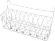 HANABASS Replacement Bedside Organizer Shelf for Dorm Rooms Stylish Hanging Basket for Glasses Books and Phone Convenient Loft Bed Accessories for Student Dormitory and Bunk Beds