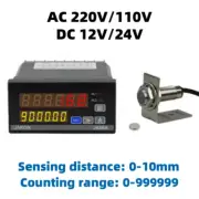 Industrial Magnetic Induction Digital Display Punching Counter With Hall Switch