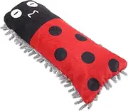 Cute Ladybird Shaped Plush Dog for Puppies Molar Teeth Cleaning Chewing Adorable Cartoon Design Soft Comfortable for Dogs