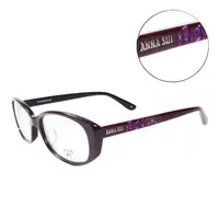 在飛比找PChome24h購物優惠-ANNA SUI日本安娜蘇薔薇雕刻造型平光眼鏡(紫色)AS5