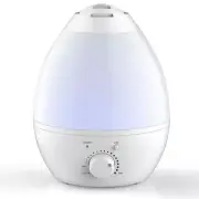 Bell + Howell 1 Gal.Ultrasonic 7 Color Changing Humidifier w/ Aroma Diffuser