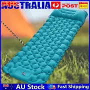 Inflatable Air Mattresses Single Camp Sleeping Gears with Bag (Peacock Blue) AU