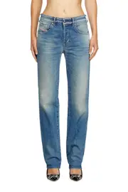 [Diesel] Diesel - Regular Jeans - 1989 D-Mine - Jeans - Woman - Blue 32 Blue