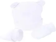 [LIFKOME] Tire Cap Gloves Organic Newborn Mittens Suits Cap and Mitten Accessories Newborn Suit for Hats Gloves Bonnet Caps Spandex Grey