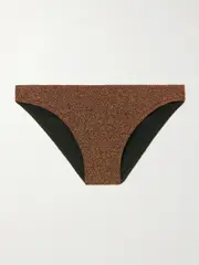[Eres] Eres - Irisée Etincelant Metallic Bikini Briefs - Brown - FR 44 FR 44 Brown